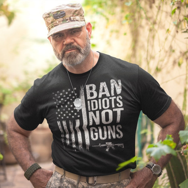 Ban Idiots Not Guns - Tshirt