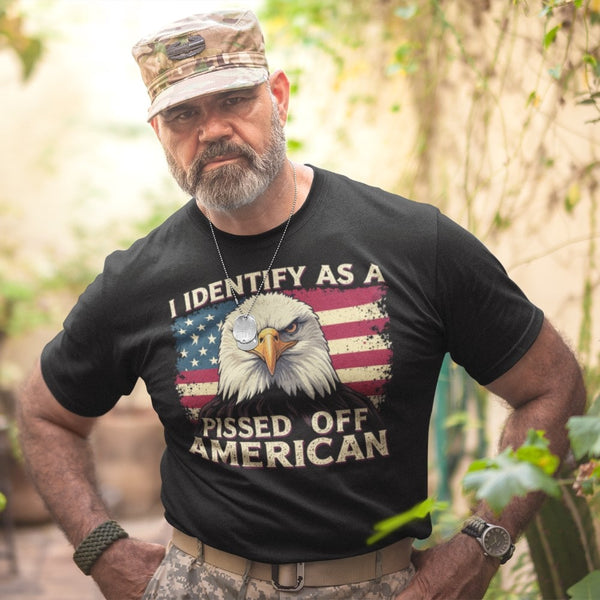 I Identify As A Pissed Off American - Tshirt