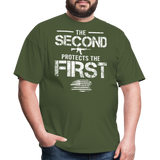 The Second  Protects The First - Tshirt - military green