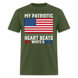 My Patriotic Heart - Tshirt - military green