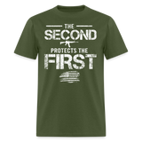 The Second  Protects The First - Tshirt - military green