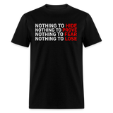 Nothing To Hide - Tshirt - black