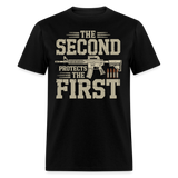 The Second Protects The First - Tshirt - black