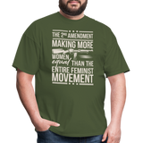 The 2nd Amendment Making More Women Equal - Tshirt - military green