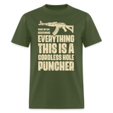 Since We Are Redefining Everything Cordless Hole Puncher - Tshirt - military green