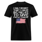 I Only Regret - Tshirt - black