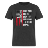 Free Men Do Not Ask Permission - Tshirt - heather black