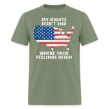My Rights Do Not End - Tshirt - military green