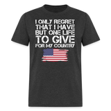 I Only Regret - Tshirt - heather black