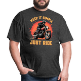 Keep It Simple Just Ride - Tshirt - heather black