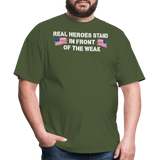 Real Heroes Stand - Tshirt - military green