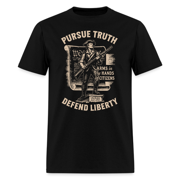 Pursue Truth Defend Liberty - Tshirt - black