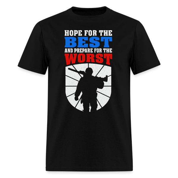Hope For The Best - Tshirt - black