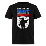 Hope For The Best - Tshirt - black