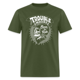 Trouble Makers Born To Ride - Tshirt - military green