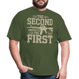 The Second Protects The First - Tshirt - military green