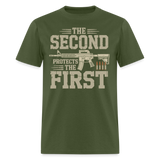 The Second Protects The First - Tshirt - military green