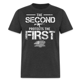 The Second  Protects The First - Tshirt - heather black