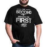 The Second  Protects The First - Tshirt - black