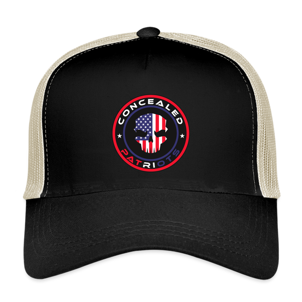 Concealed Patriots - Eco Trucker Cap - black/oyster