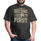 The Second Protects The First - Tshirt - heather black