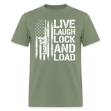 Live Laugh Lock And Load - Tshirt - military green