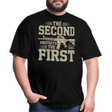 The Second Protects The First - Tshirt - black