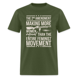 The 2nd Amendment Making More Women Equal - Tshirt - military green