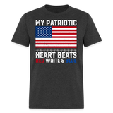 My Patriotic Heart - Tshirt - heather black