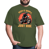 Keep It Simple Just Ride - Tshirt - military green