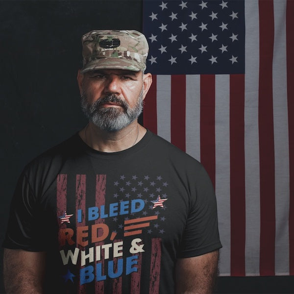 I Bleed Red White and Blue - Tshirt