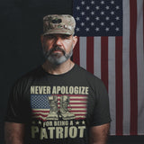 Never Apologize For Being Patriotic - Tshirt