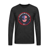 Concealed Patriots Long Sleeve T-Shirt - charcoal grey