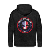 Concealed Patriots - Men’s Premium Hoodie - charcoal grey