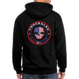 Concealed Patriots - Men's Zip Hoodie - black